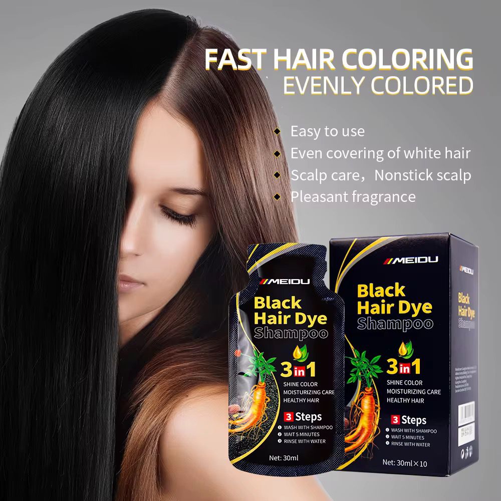 Shampooing Colorant Noir 3 en 1 (Offre Spéciale D&J Shop Ci)