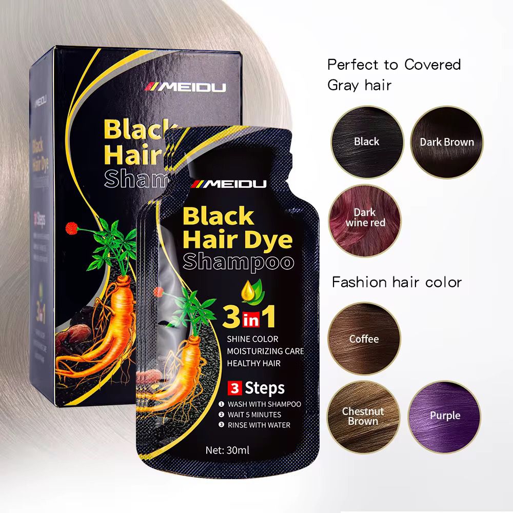 Shampooing Colorant Noir 3 en 1 (Offre Spéciale D&J Shop Ci)